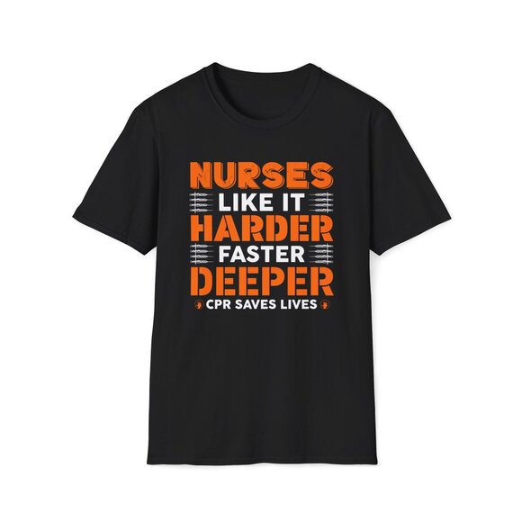Funny Nurse CPR T-Shirt | Save Lives Graphic Tee | Medical Humor Shirt | Womens - Picture 1 of 3